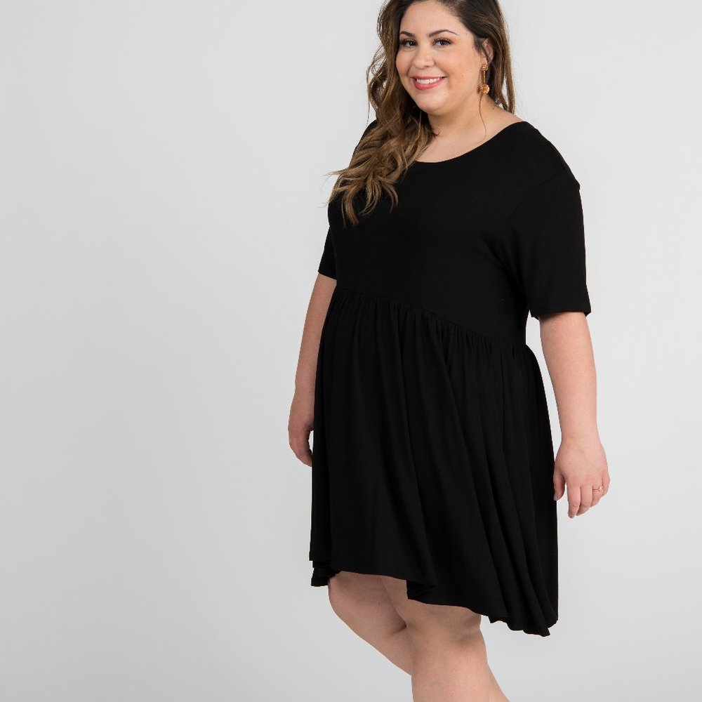Black Kahlo Dress - Agnes & Dora